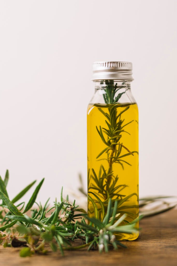 rosemary oil in bottle